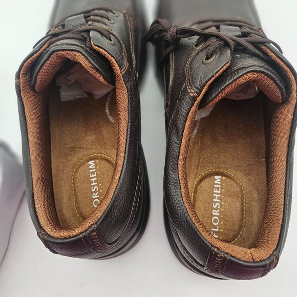 Florsheim Comfortech Brown Leather Lace Up Comfort Walking Shoes Mens Sz 13 NEW - Picture 6 of 8